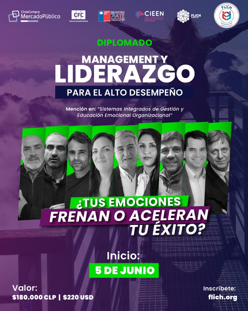 Arte publicitaria del Diplomado de Management y Liderazgo 2024